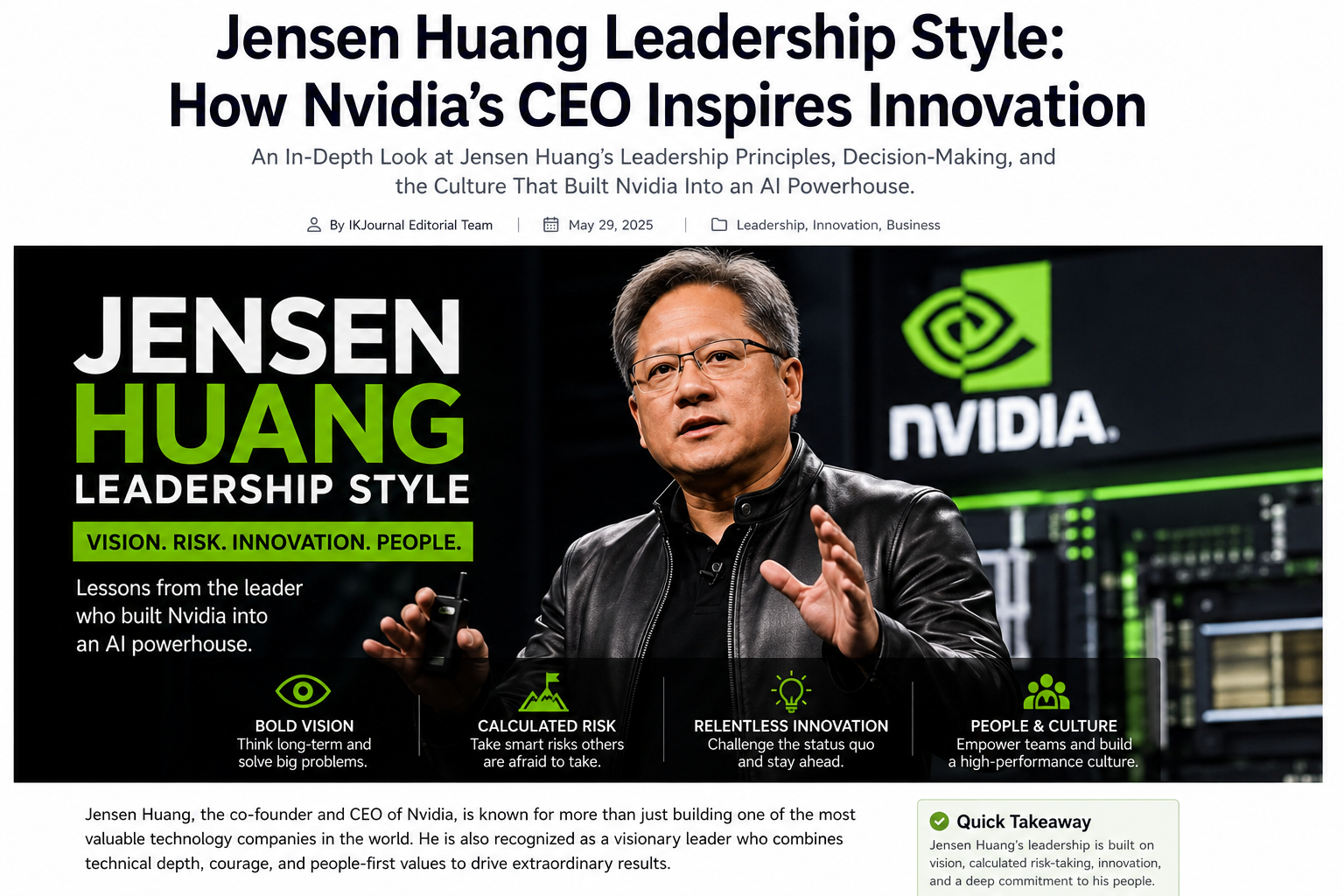 Jensen Huang biography